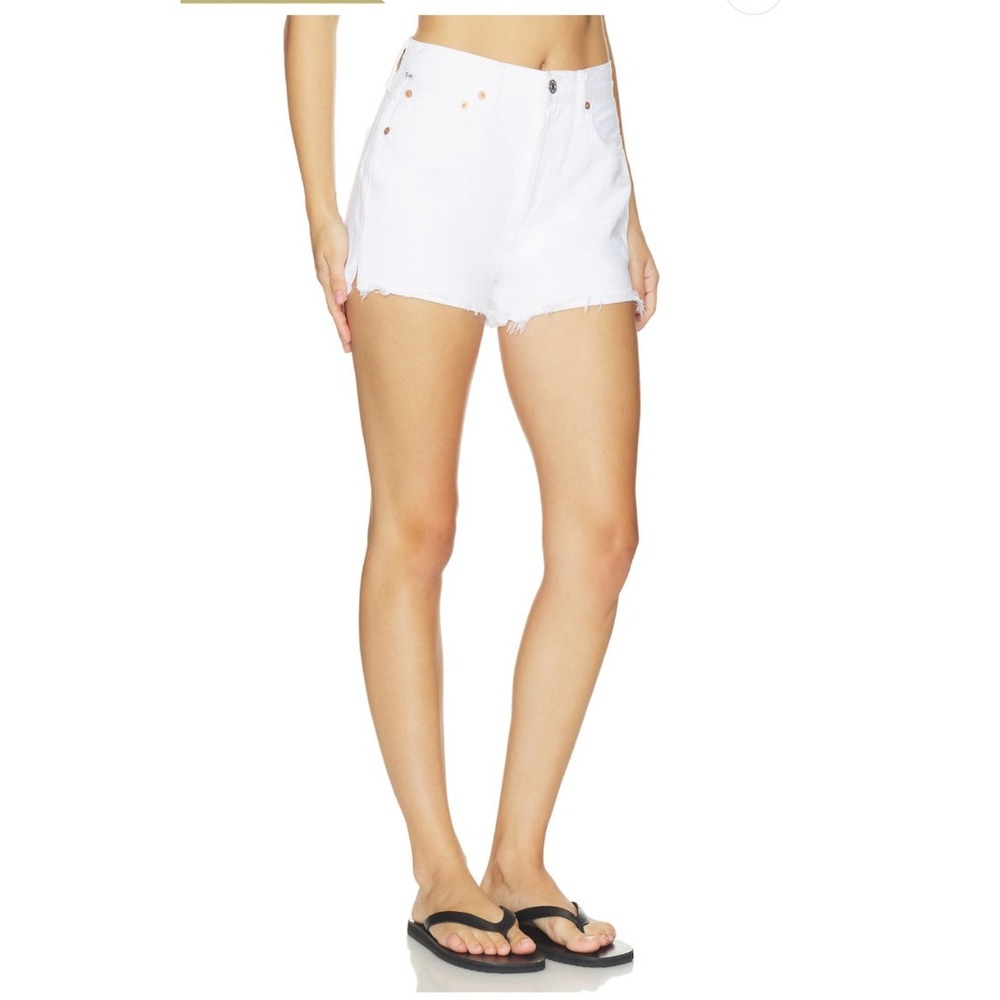 Citizens of Humanity Shorts Womens 26 Marlow Vintage White Denim High Rise